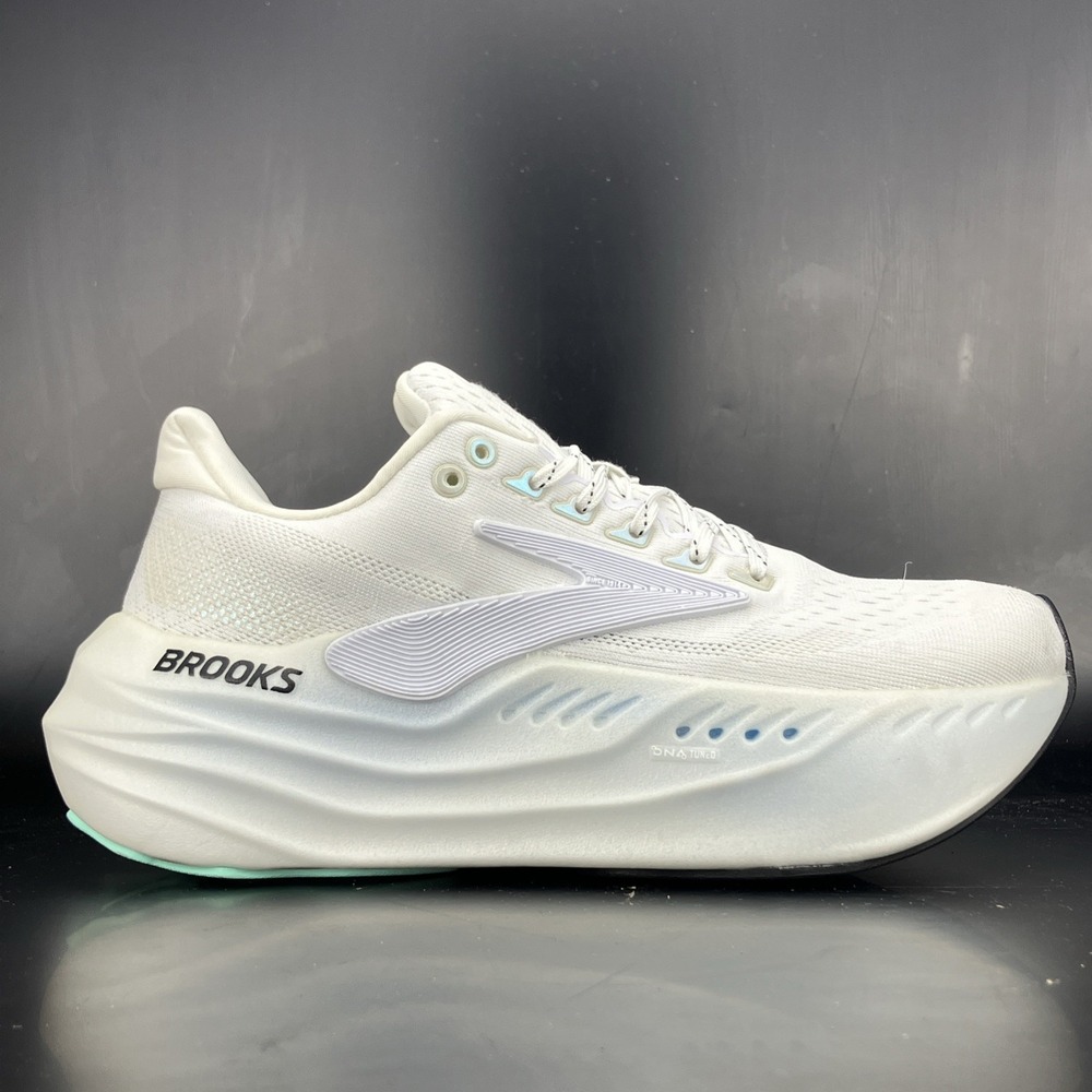 Brooks Glycerin Max Running Shoe - Men Size 7 'Moon/White/Bay' (1204361B166)